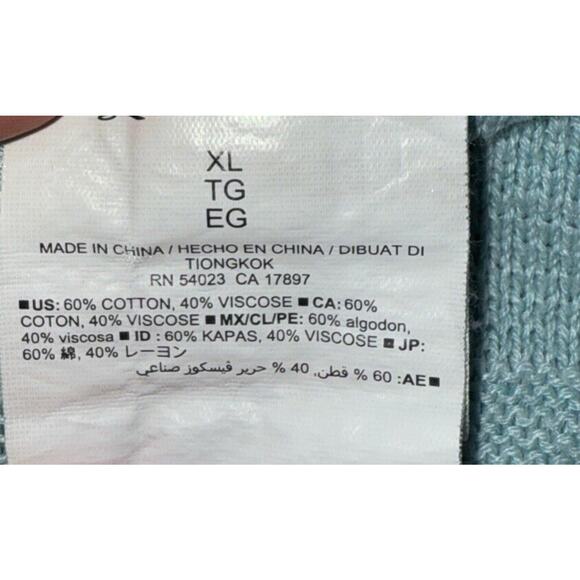 Old Navy Women's Blue /Green Long Sleeve Lightweight Pullover Sweater XL - Picture 4 of 6